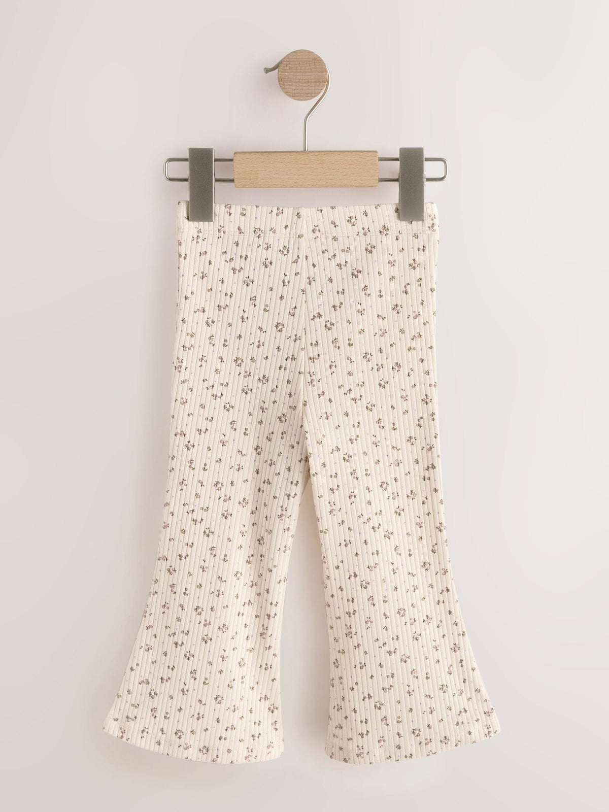 Neutral Ribbed Flare Leggings 5 Pack (3mths-7yrs)