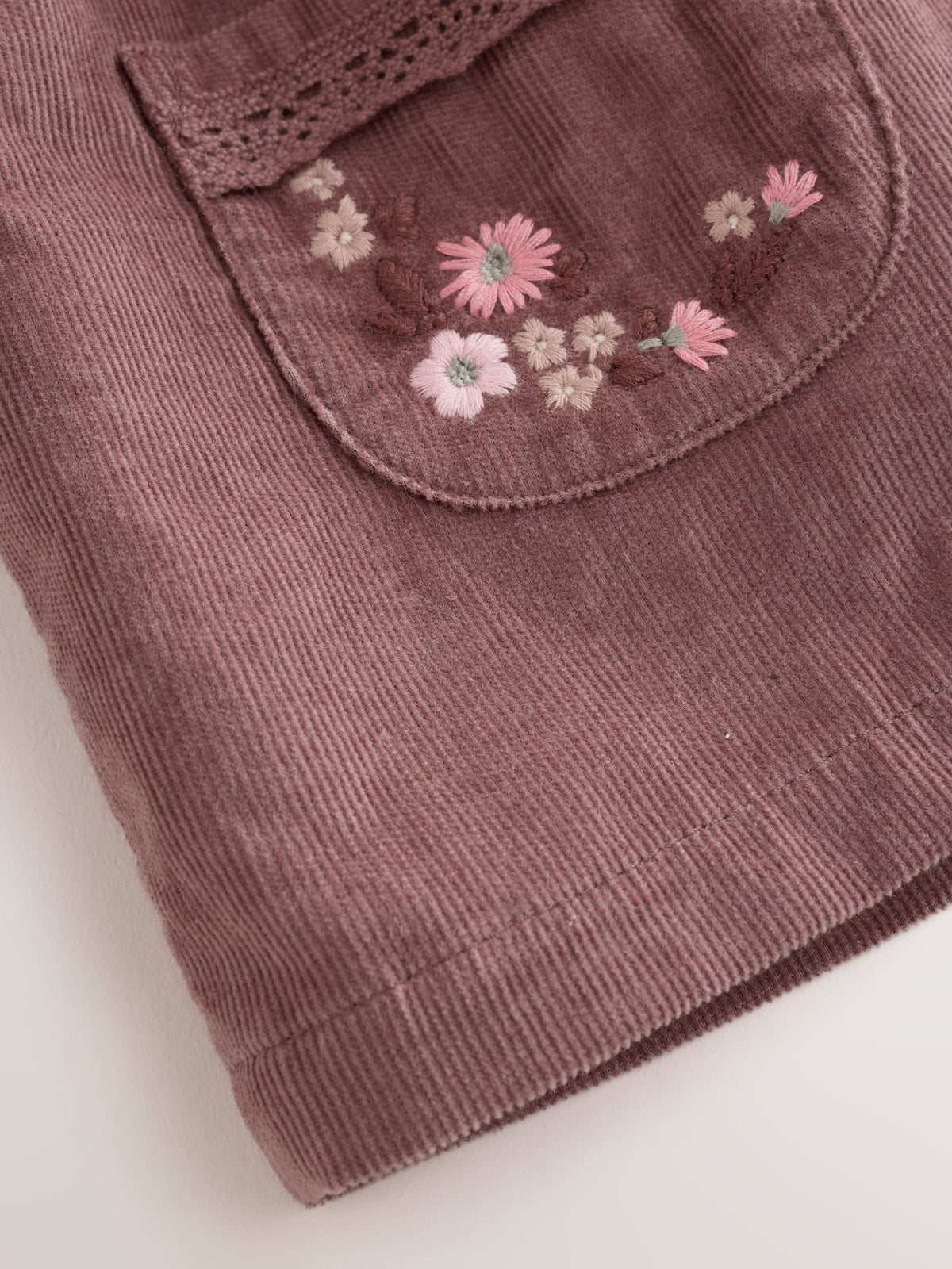 Chocolate Brown Floral Baby Pinafore Bodysuit And Tights 3 Piece Set (0mths-2yrs)
