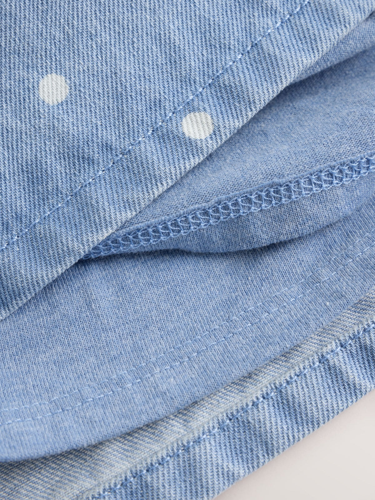 Denim Spot Baby Pinafore Long Sleeve Bodysuit And Tights 3 Piece Set (0mths-2yrs)