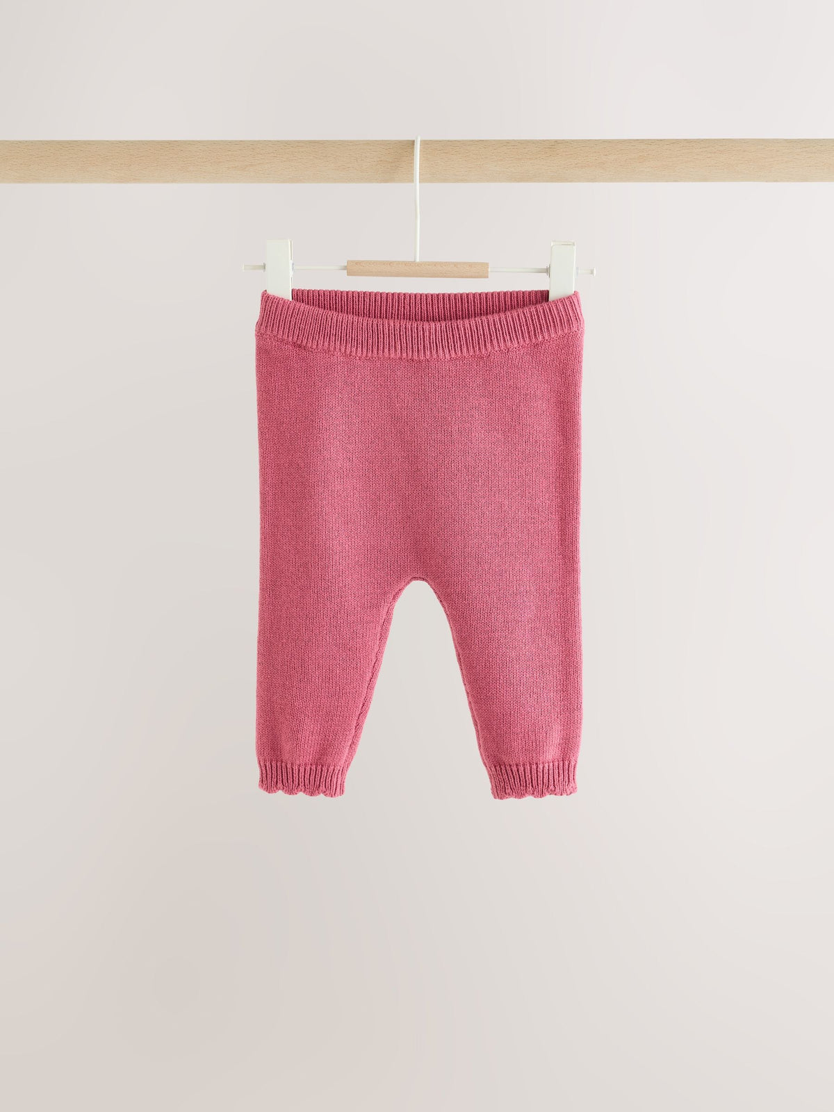Pink Frill Knitted Bow Baby Cardigan & Leggings Set 2 Piece (0mths-2yrs)