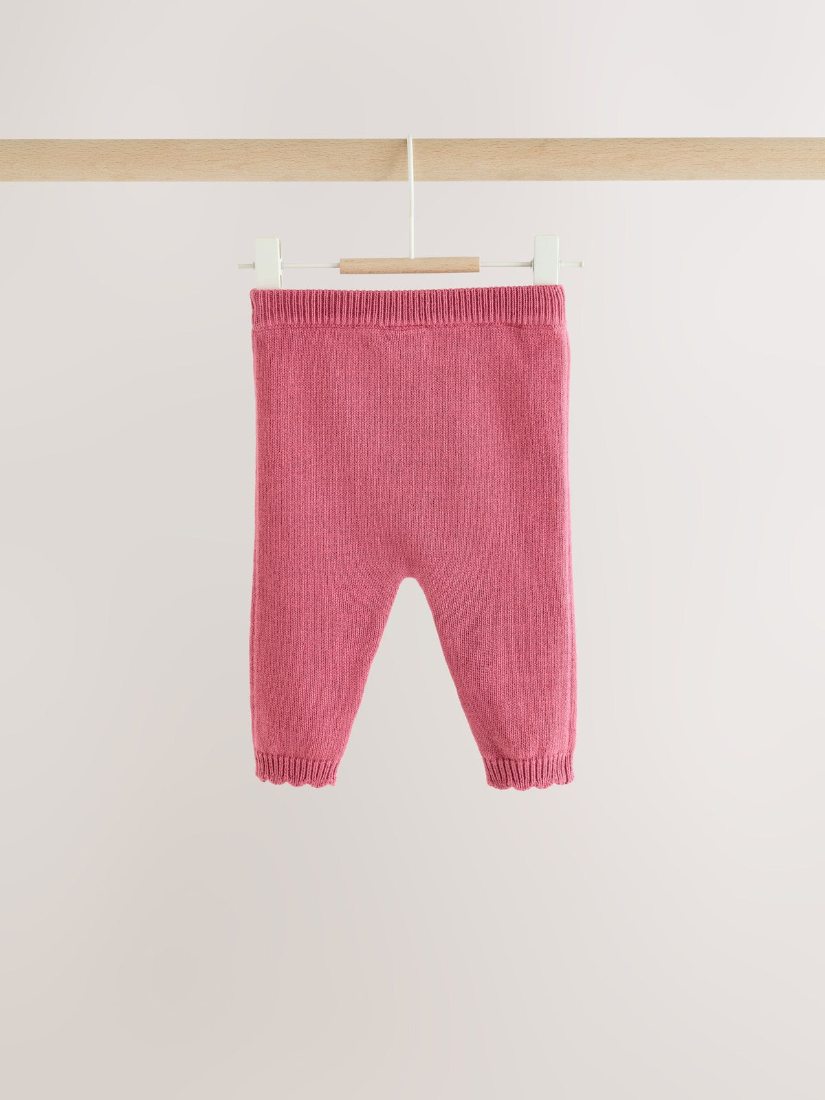 Pink Frill Knitted Bow Baby Cardigan & Leggings Set 2 Piece (0mths-2yrs)