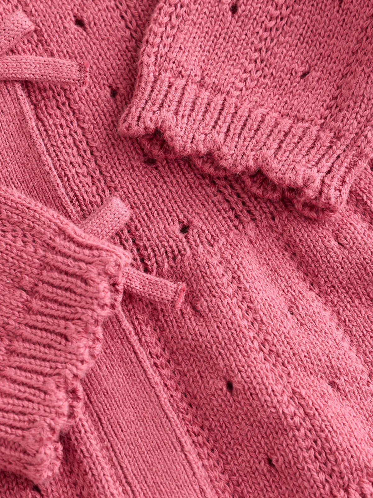 Pink Frill Knitted Bow Baby Cardigan & Leggings Set 2 Piece (0mths-2yrs)