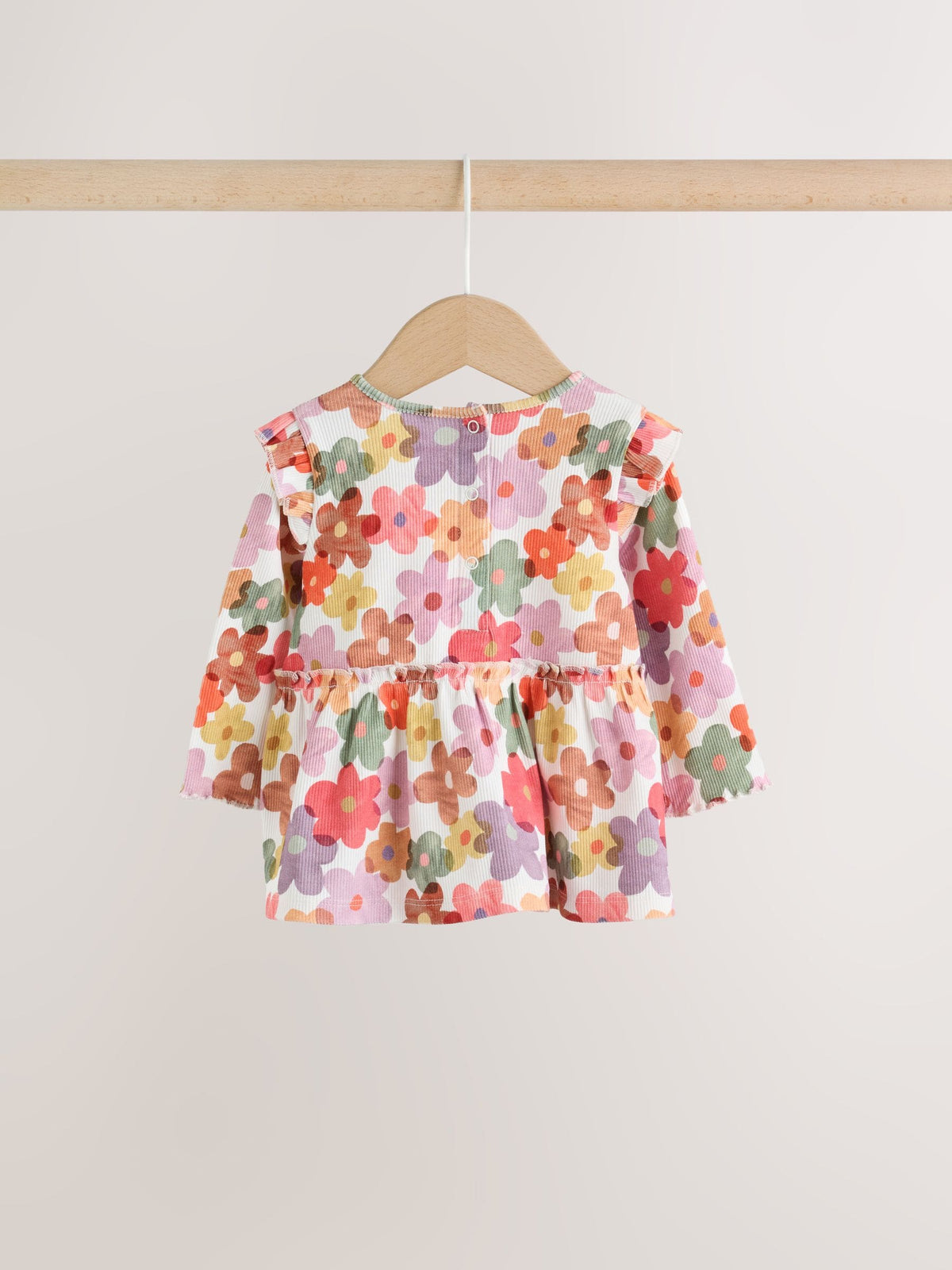White Floral Peplum Top and Leggings Baby Set (0mths-2yrs)