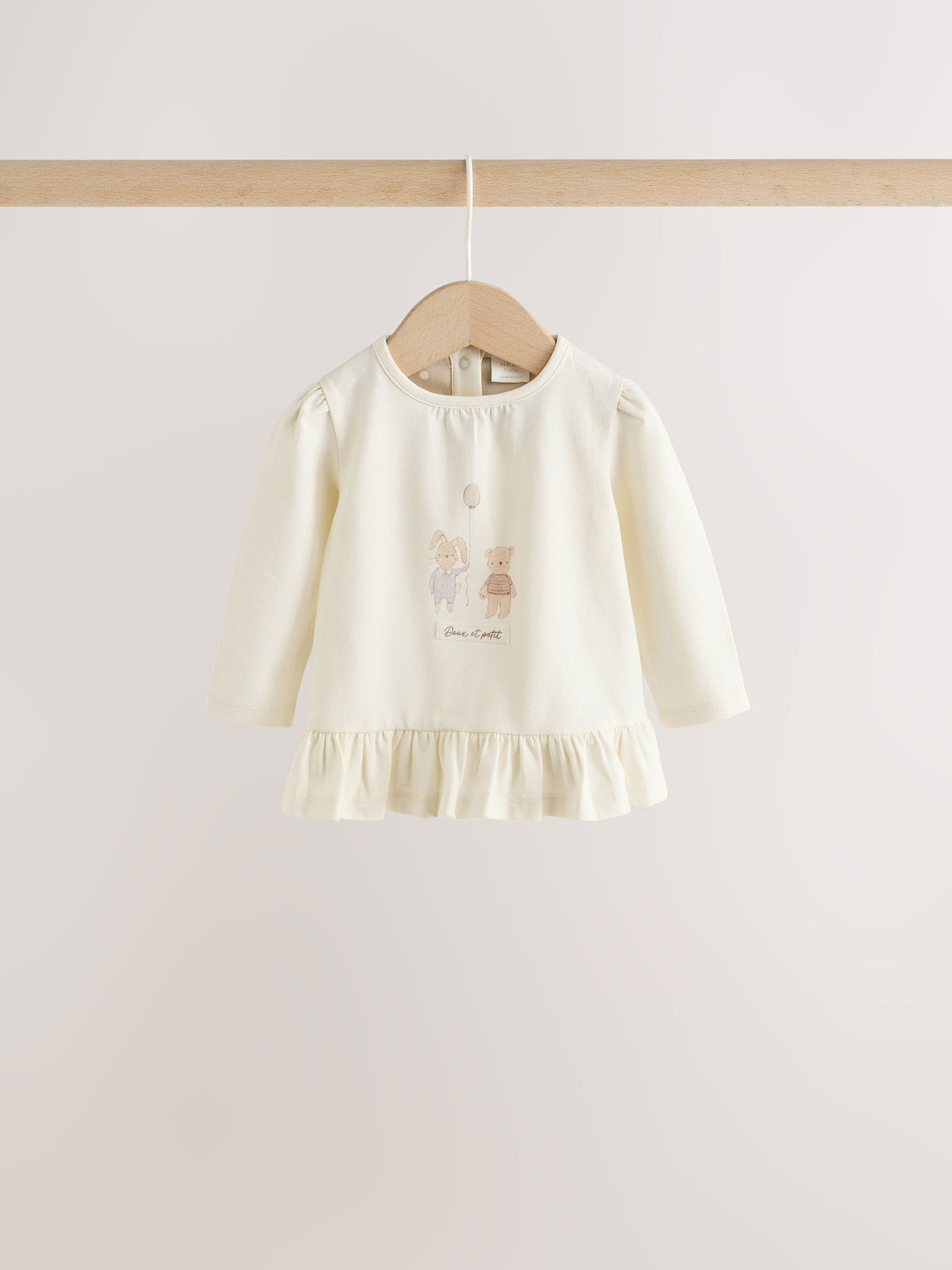 Ecru Bunny Baby Top And Legging 2 Piece Set (0mths-2yrs)