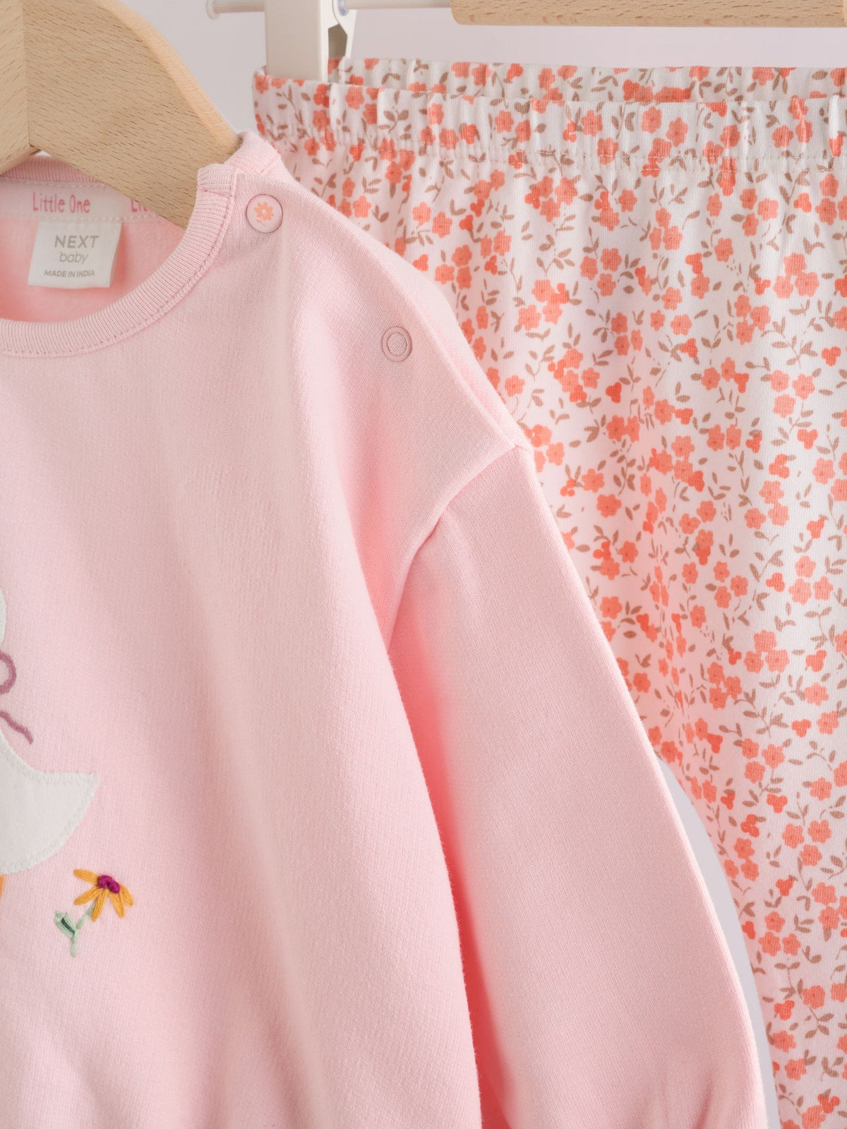 Pink Duck Sweat Top and Leggings Set (0mths-2yrs)