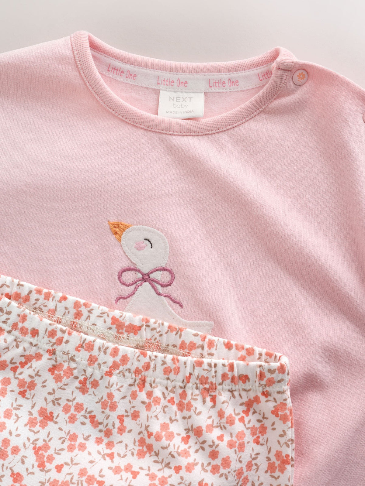 Pink Duck Sweat Top and Leggings Set (0mths-2yrs)