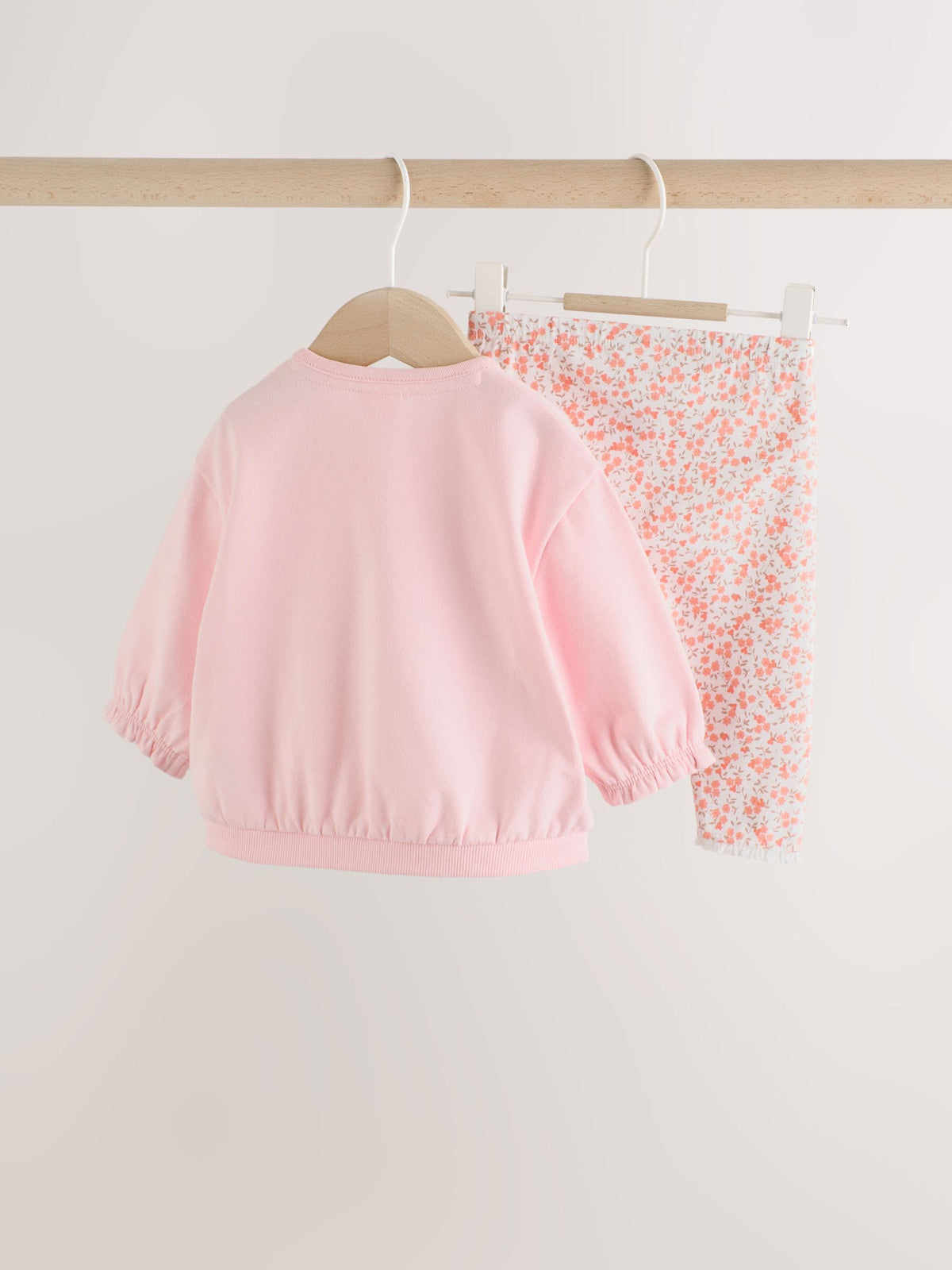 Pink Duck Sweat Top and Leggings Set (0mths-2yrs)