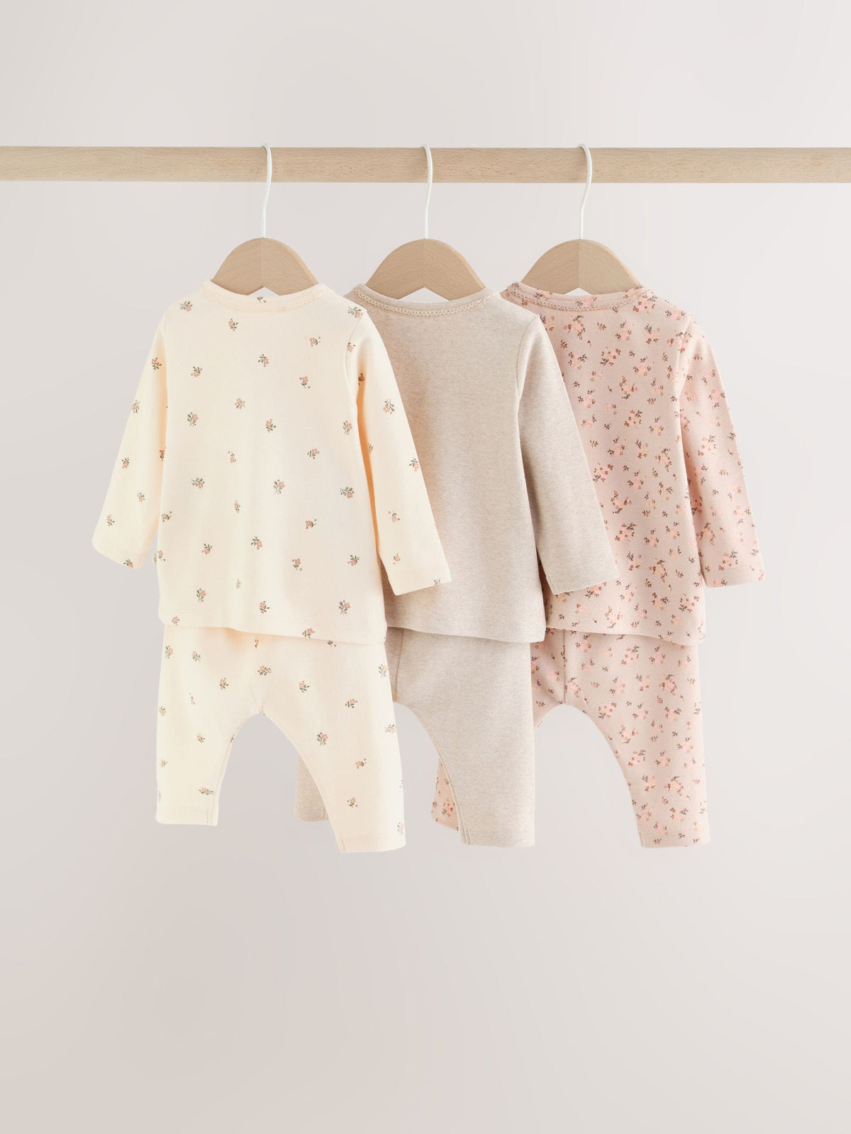 Ditsy Floral Long Sleeve T-Shirt And Leggings Baby 6 Piece Set (0mths-2yrs)
