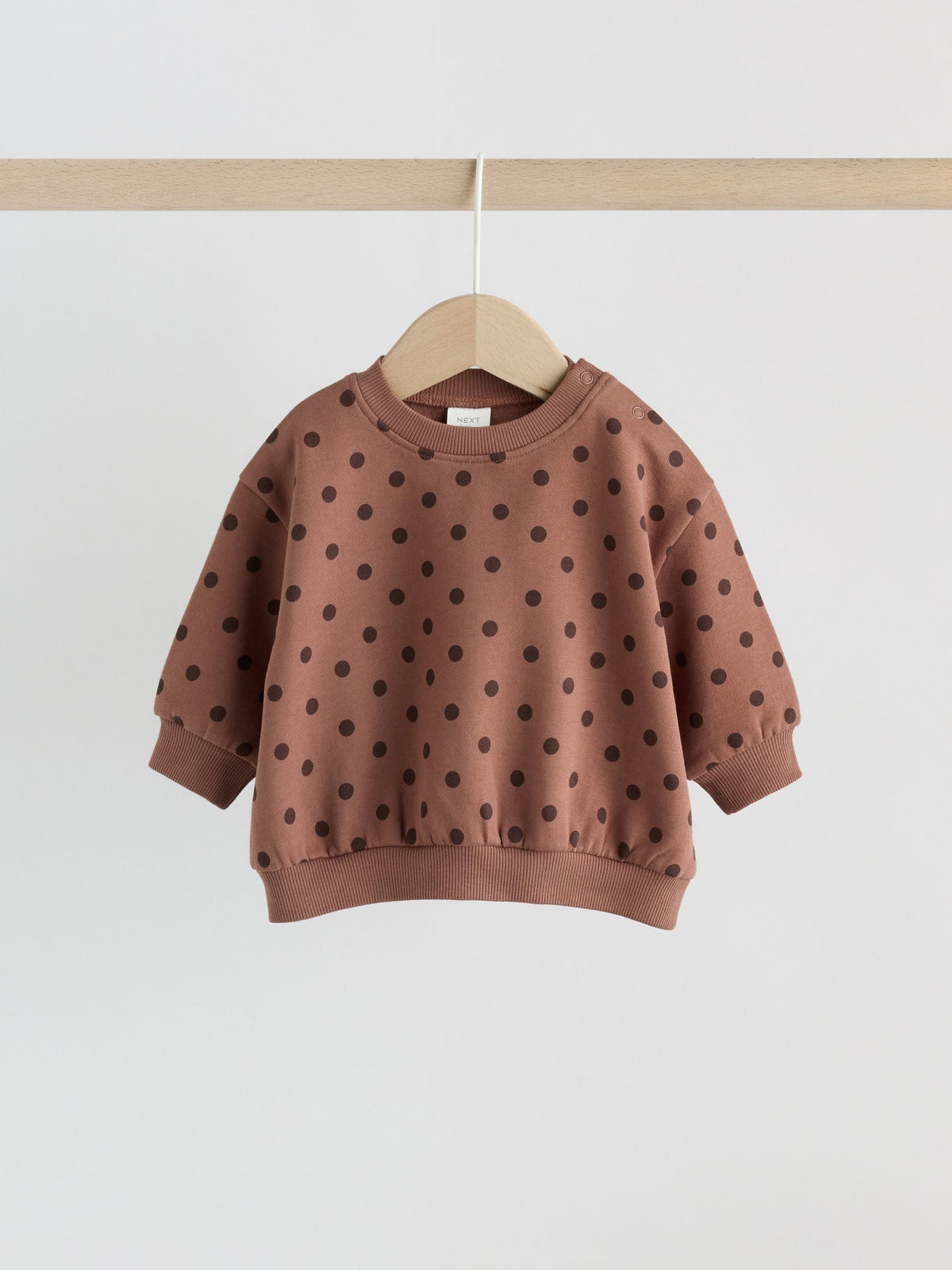 Chocolate Brown and Pink Spot Baby Sweater and Leggings Set 6 Piece (0mths-2yrs)