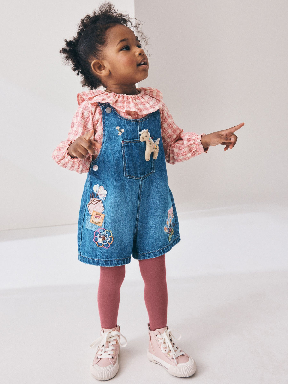 Denim Horse Dungarees Set (3mths-7yrs)