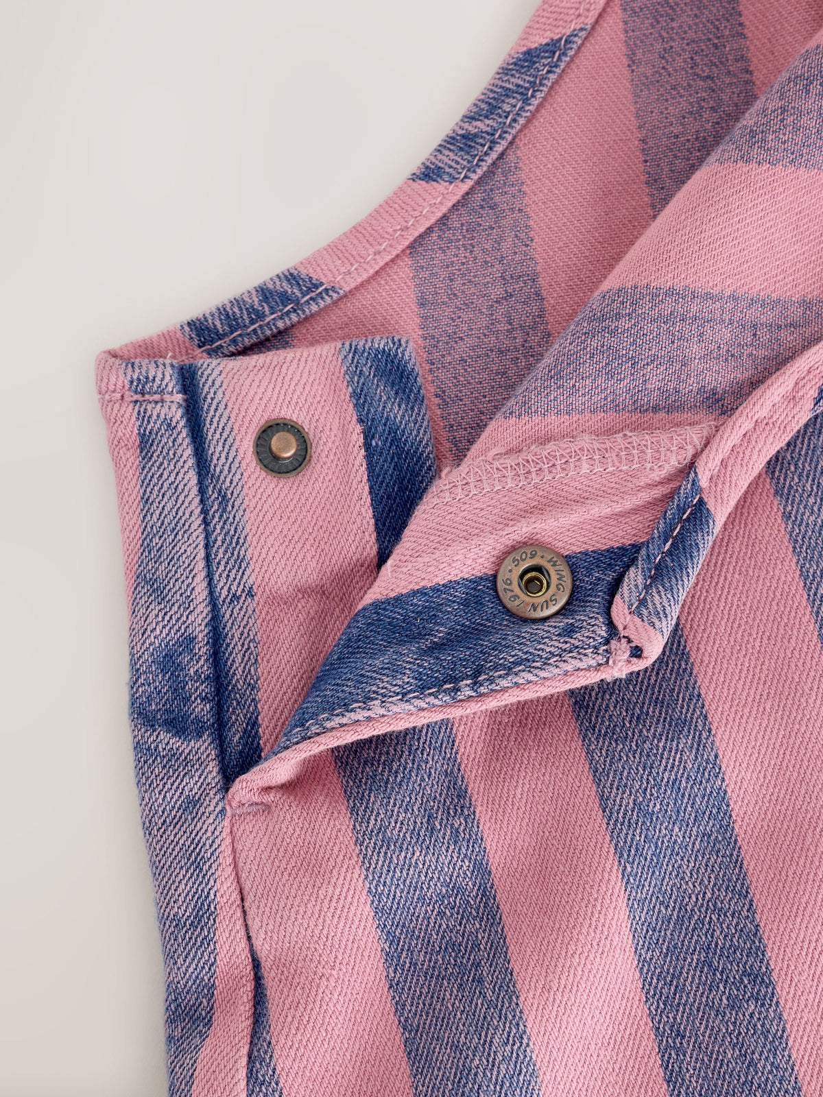 Pink / Navy Blue Denim Dungarees (3mths-7yrs)
