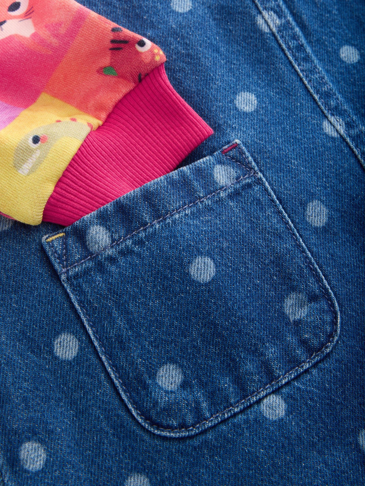 Animal Charcater Raglan Denim Dress (3mths-8yrs)