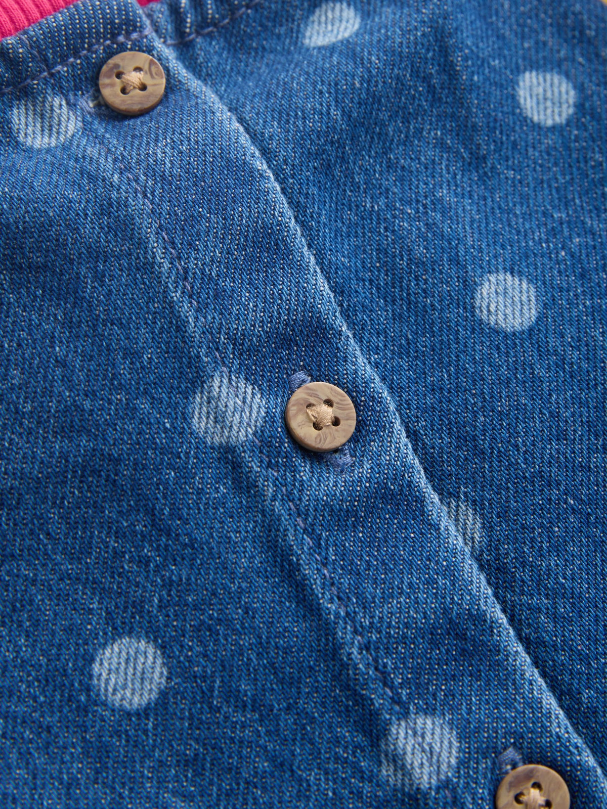 Animal Charcater Raglan Denim Dress (3mths-8yrs)