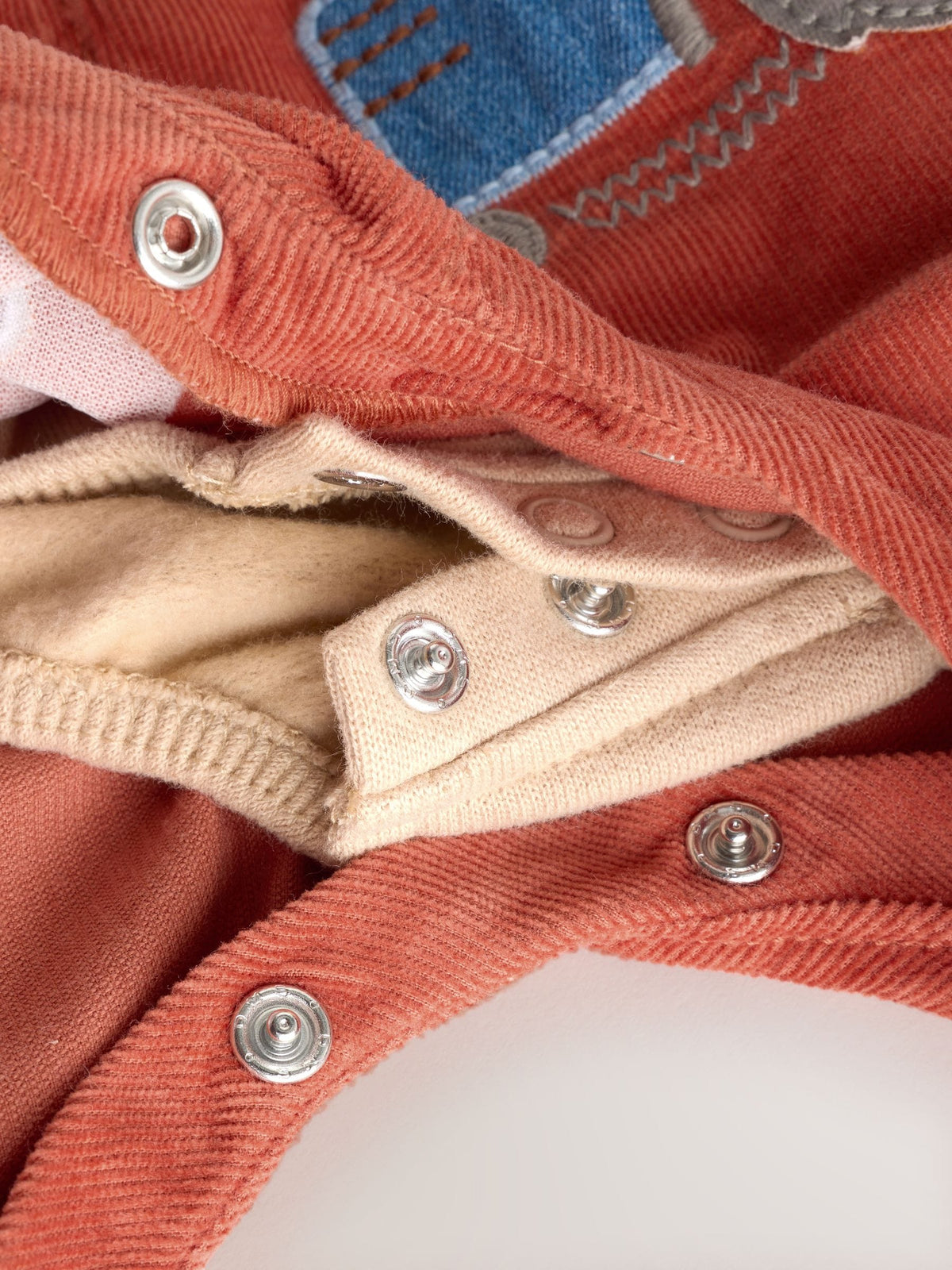 Rust Brown Farmyard Cord Dungarees and Bodysuit Baby Set (0mths-3yrs)