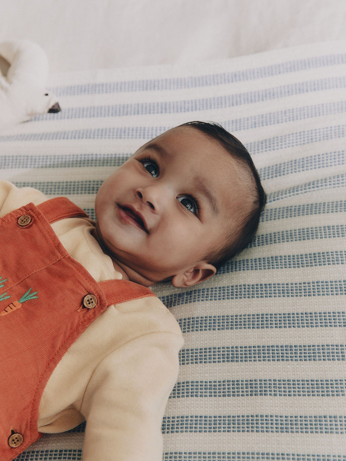 Rust Brown Farmyard Cord Dungarees and Bodysuit Baby Set (0mths-3yrs)