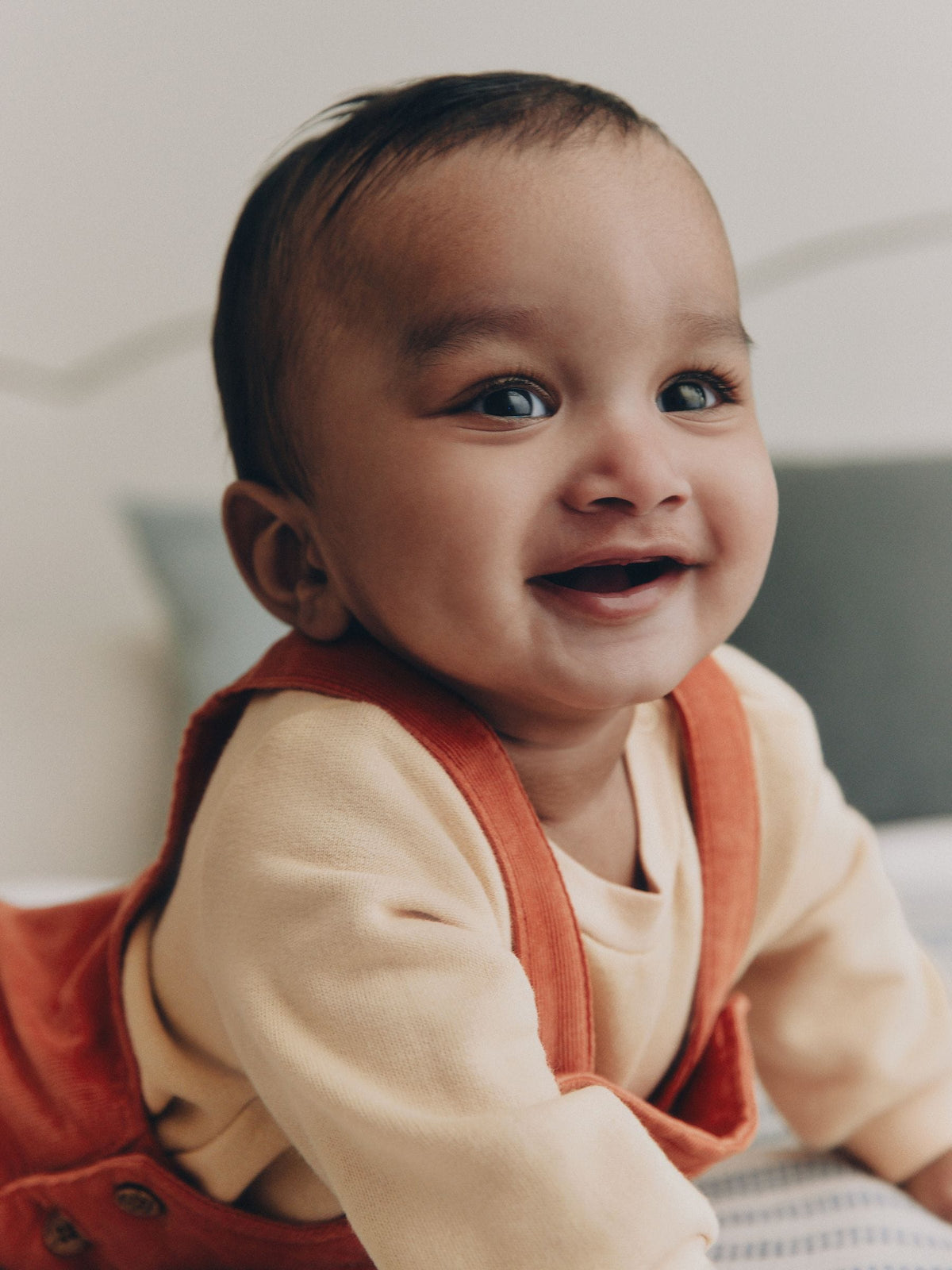 Rust Brown Farmyard Cord Dungarees and Bodysuit Baby Set (0mths-3yrs)