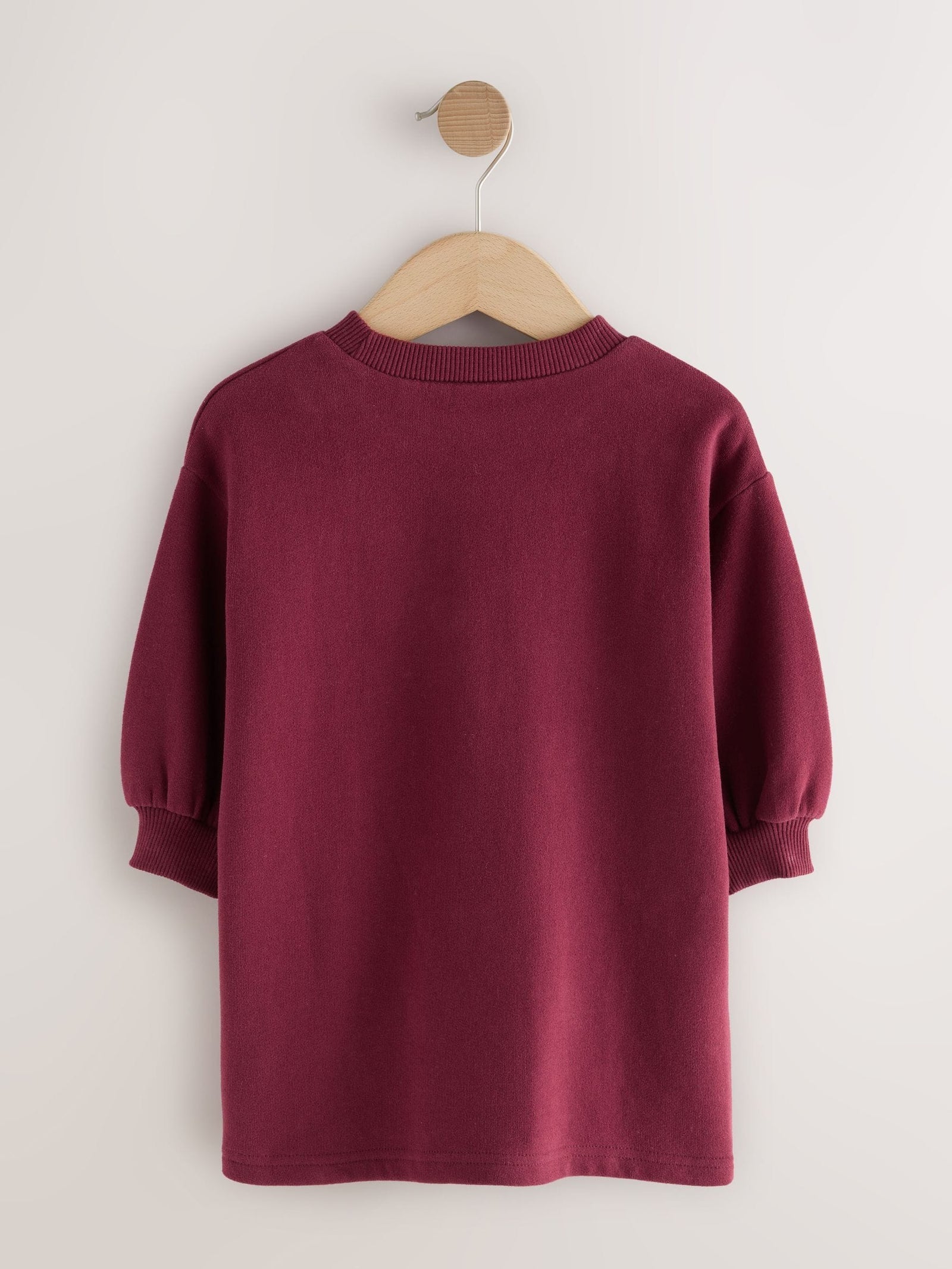 Burgundy Relaxed Sweat Dress (3mths-7yrs)