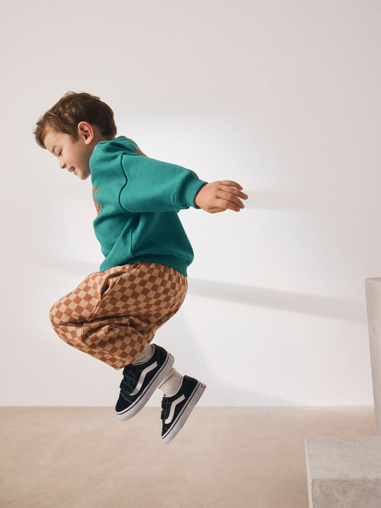 Green Croissant Single Sweatshirt And Stripe Joggers Set (3mths-7yrs)