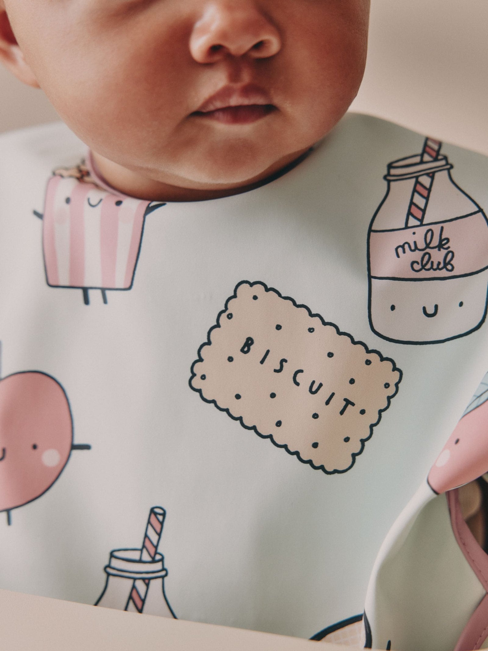 Mint Green Breakfast Club Weaning And Feeding Sleeved Bib