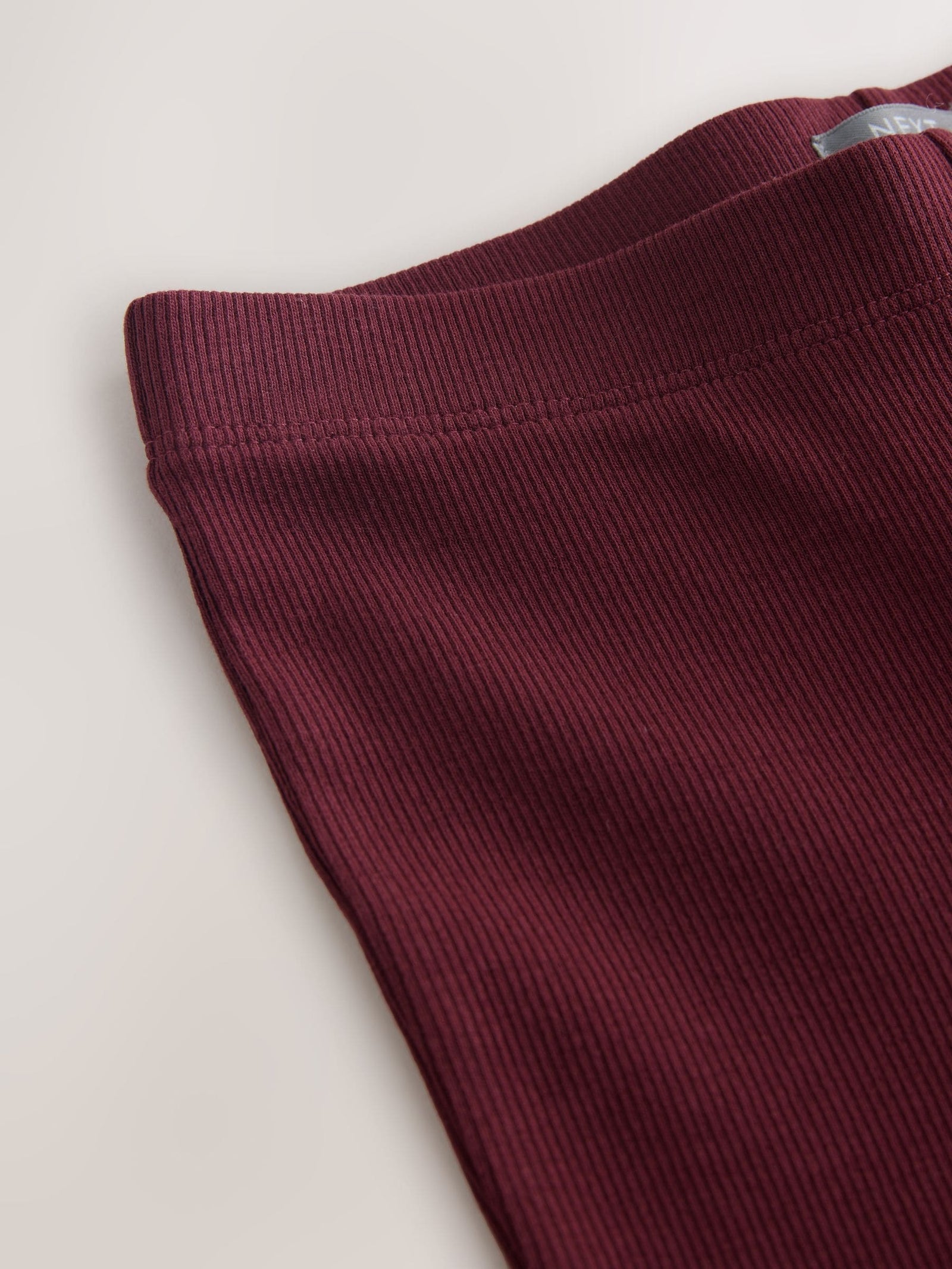 Burgundy Red 1 Pack Rib Flare Leggings (3-16yrs)