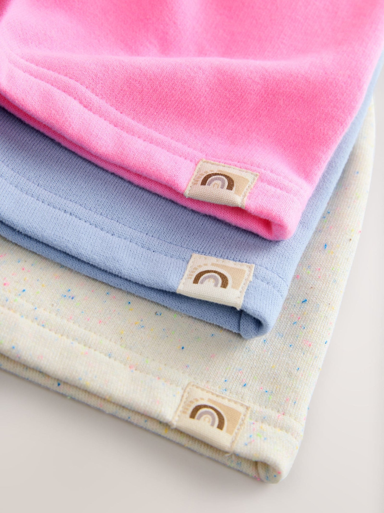 Blue/Pink/Oatmeal Shorts Set 3 Pack (3mths-7yrs)