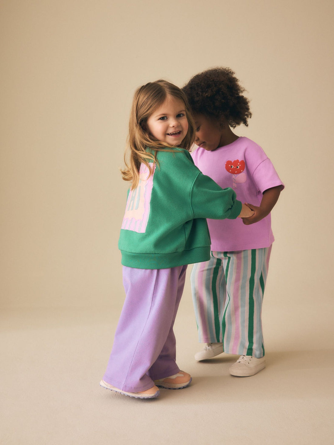 Green/Pink Top & Trousers Set 2 Pack (3mths-7yrs)