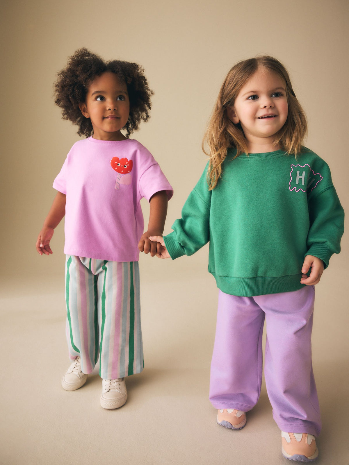Green/Pink Top & Trousers Set 2 Pack (3mths-7yrs)