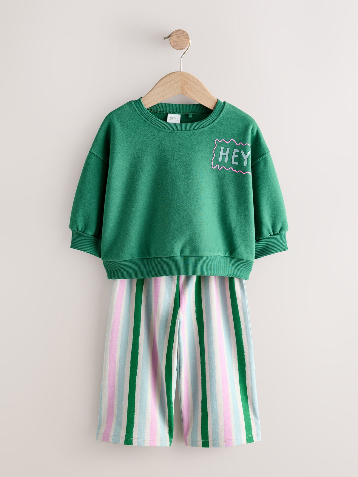 Green/Pink Top & Trousers Set 2 Pack (3mths-7yrs)