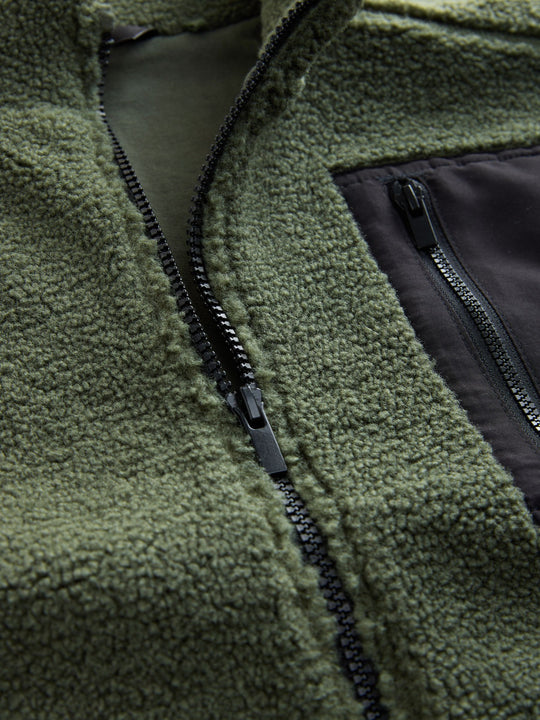 Green Zip Through Fleece (3-16yrs)