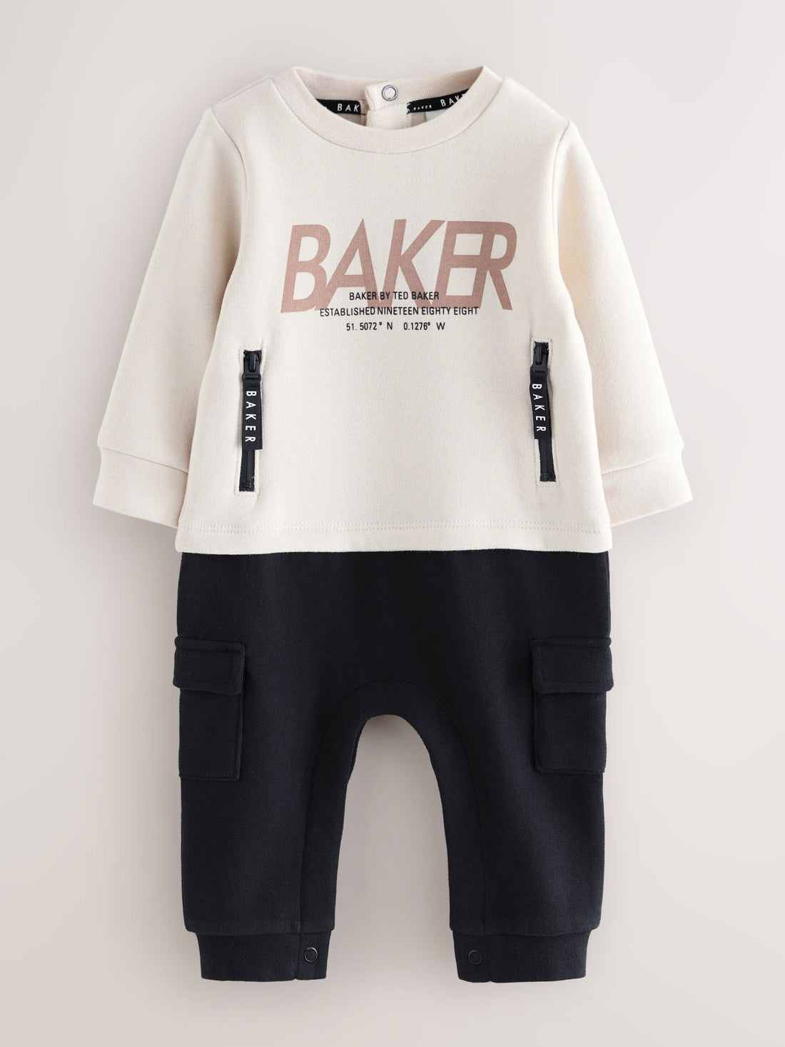Baker by Ted Baker Stone Mockable Rompersuit