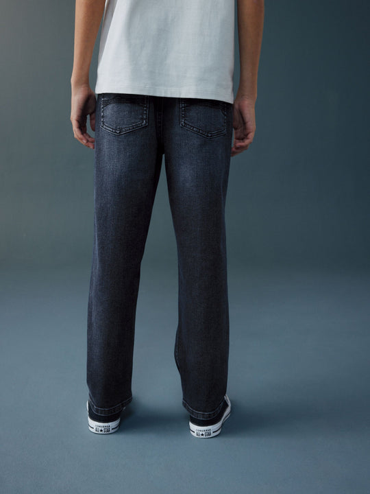 Blue Ink Loose Fit Stretch Jeans (3-17yrs)