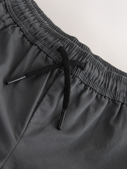 Charcoal Grey Pull On Woven Trousers (3-16yrs)