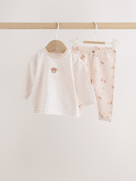 Neutral Hamish Top and Legging Baby Set (0mths-2yrs)