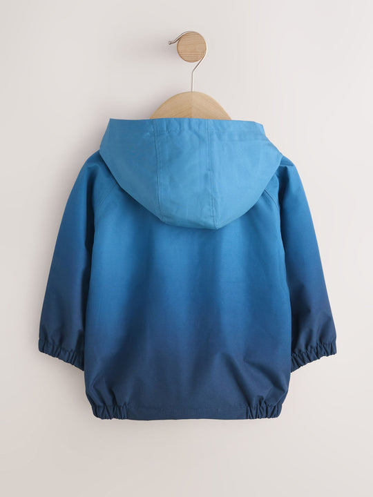 Ombre Blue Waterproof Cagoule Jacket (3mths-7yrs)