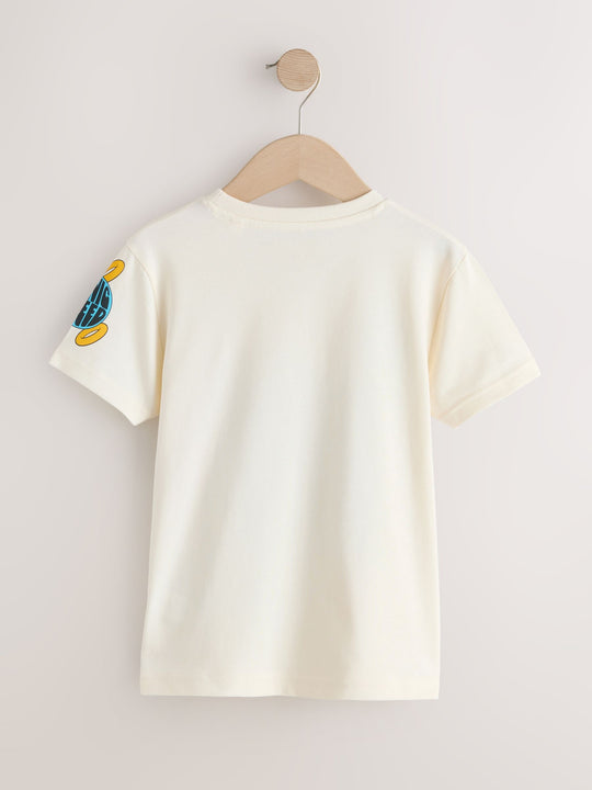 Ecru Sequin Sonic T-Shirt (3-16yrs)
