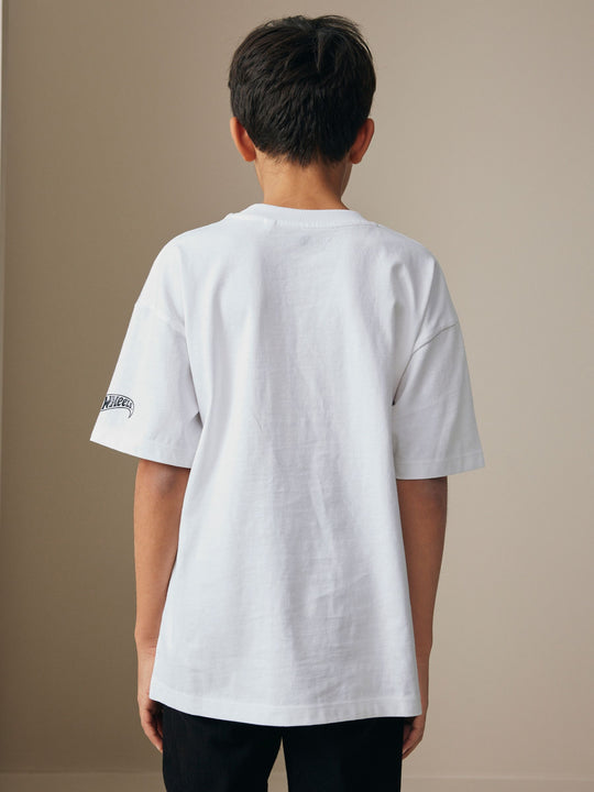 White Hot Wheels Short Sleeve T-Shirt (3-16yrs)