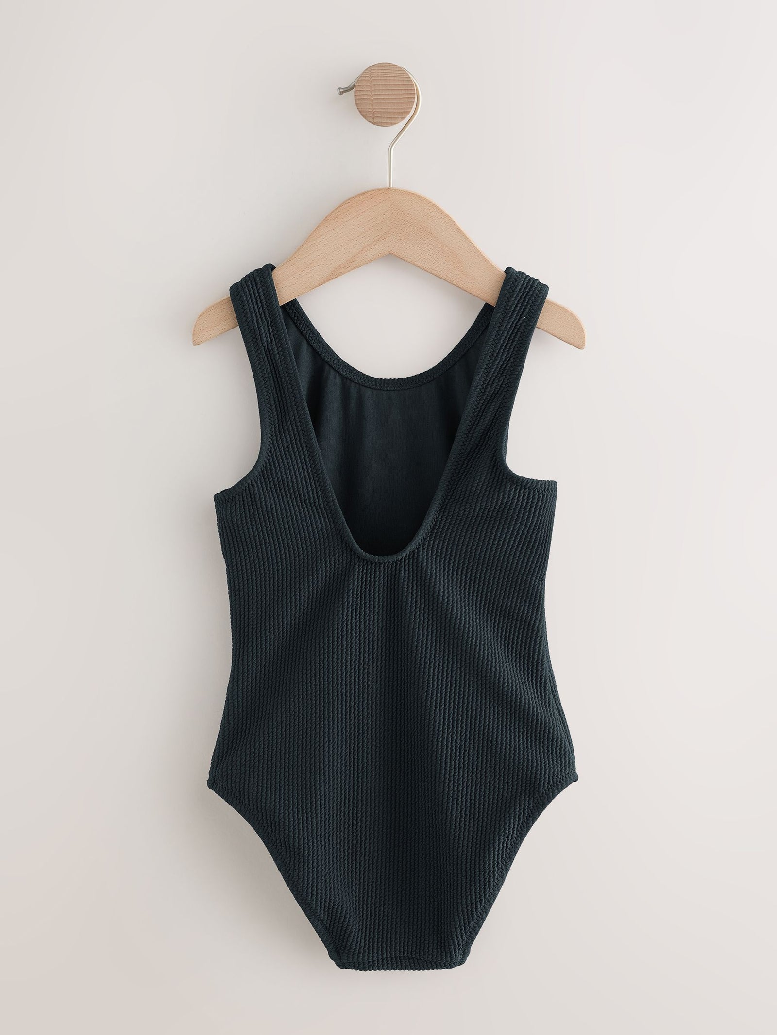 Black Crinkle Swimsuit (3-16yrs)