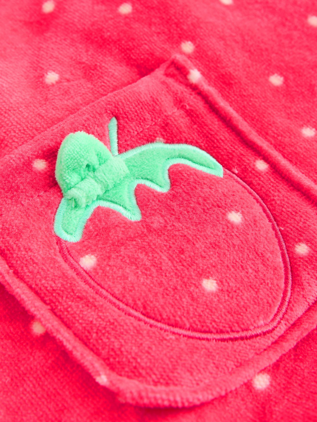 Red Strawberry Towelling Poncho (9mths-10yrs)
