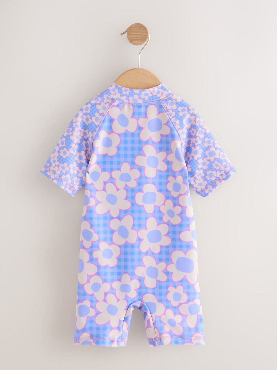 Blue Stampy Floral Sunsafe Swimsuit (3mths-10yrs)
