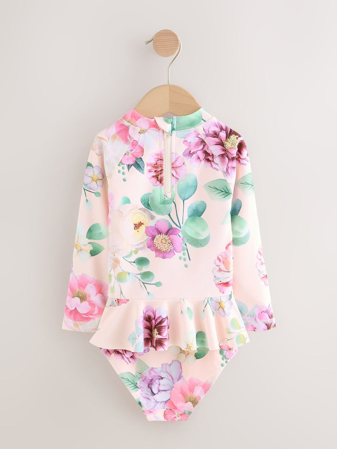 Pink Floral Print Sunsafe Swim Set (3mths-7yrs)