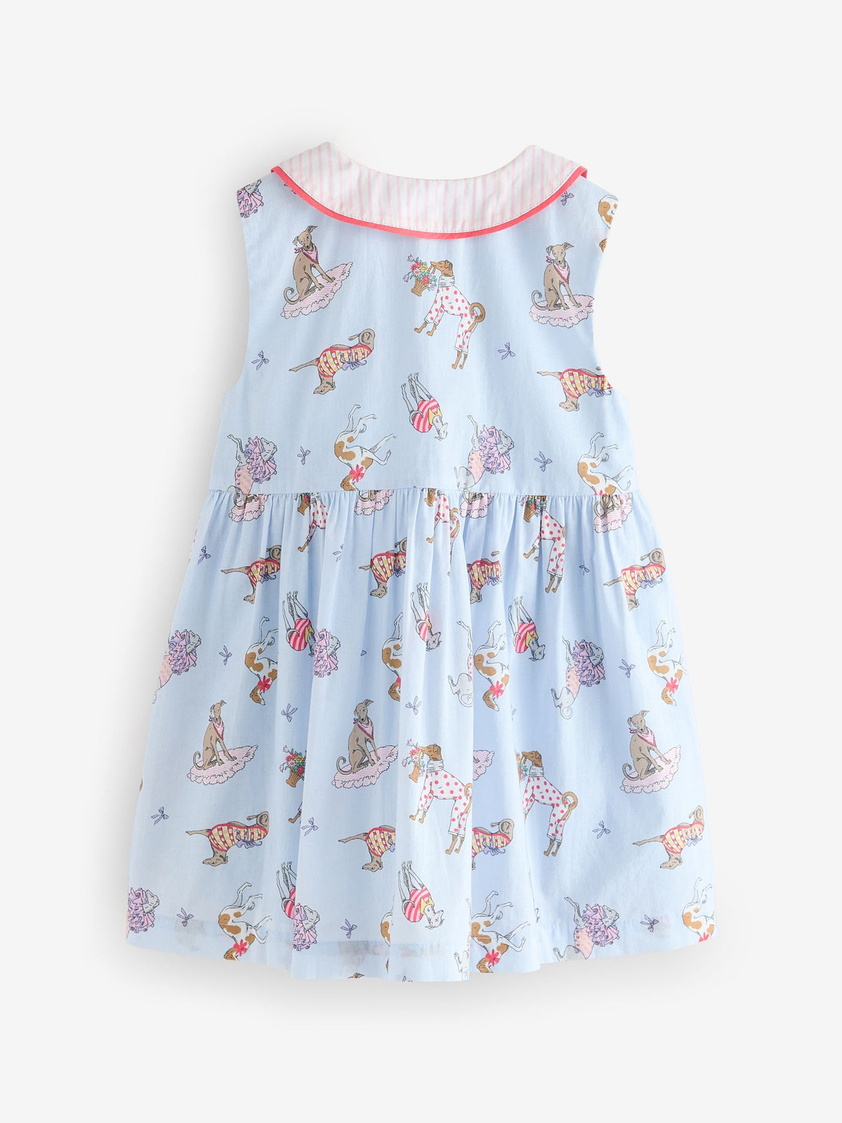 Cath Kidston Blue Fancy Dogs Cath Kidston Cotton Collar Dress (3mths-8yrs)