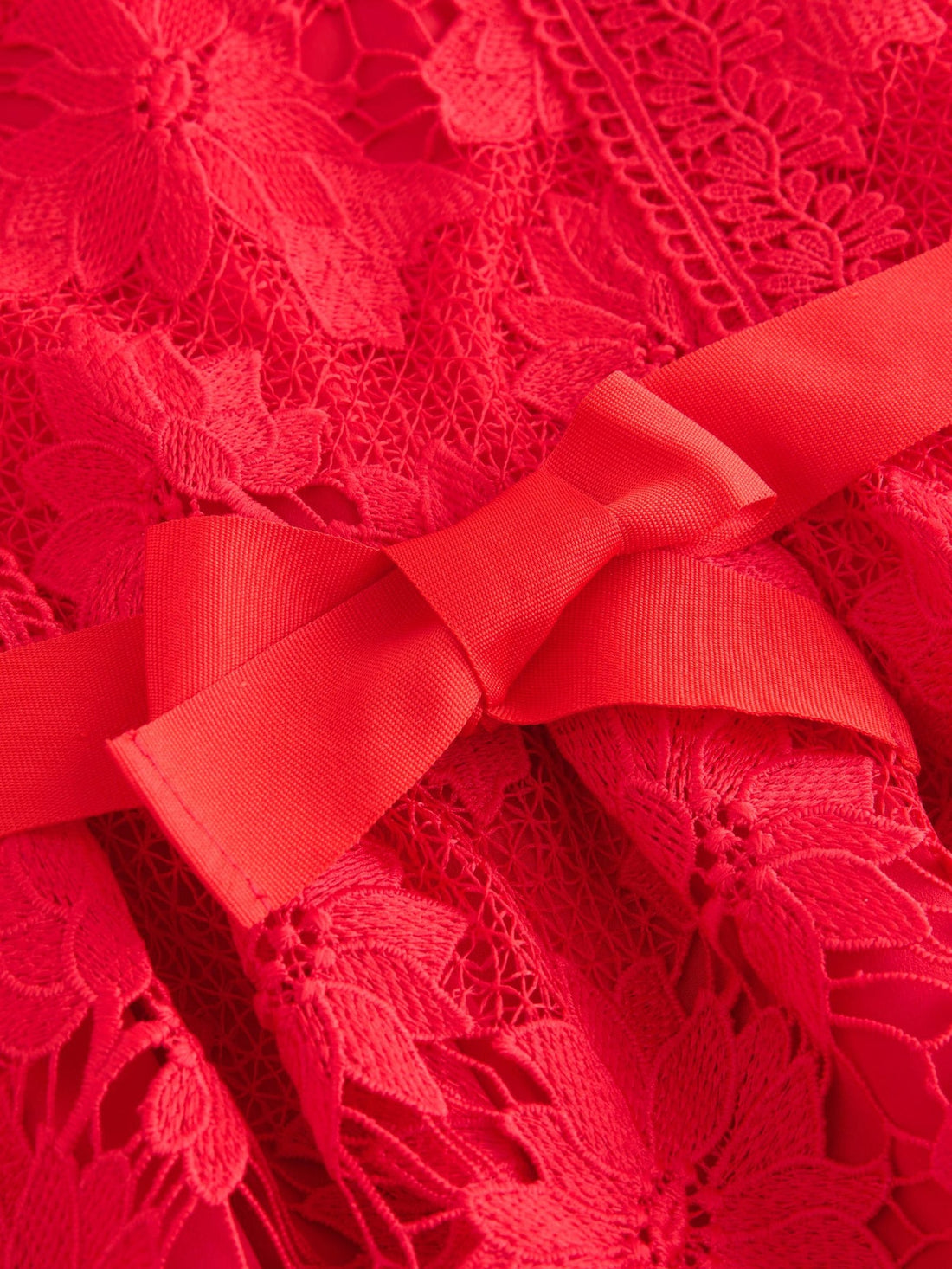 Red Lace Occasion Dress (3-16yrs)