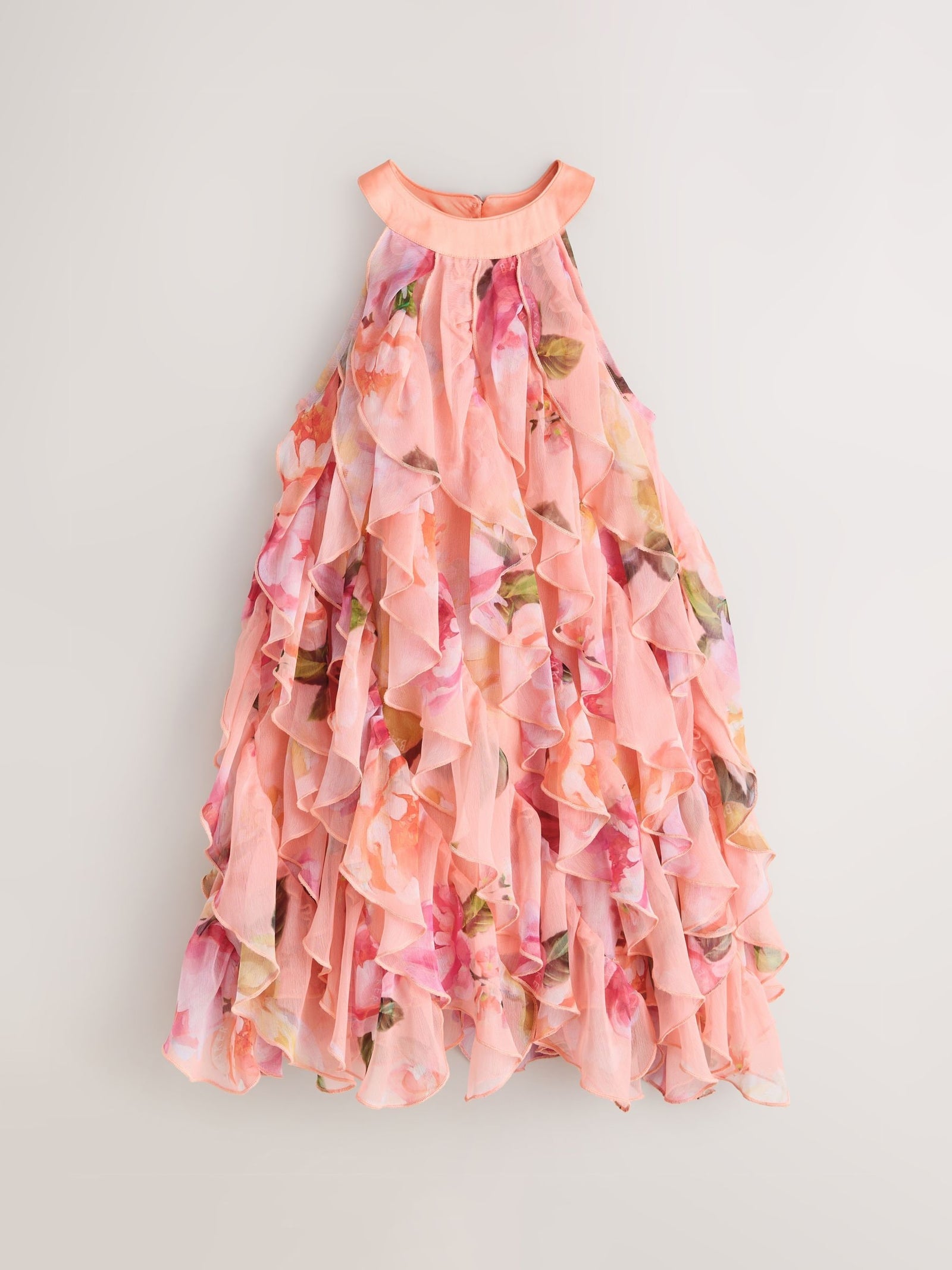 Baker by Ted Baker Floral Halter Waterfall Dress