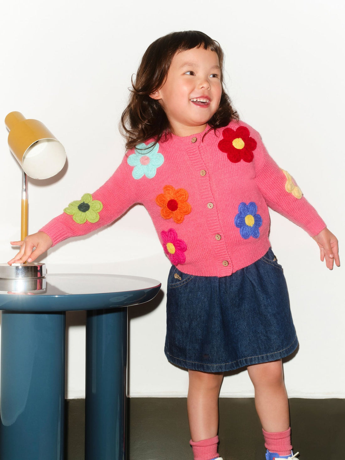 Pink 3D Flower Cardigan (3mths-7yrs)