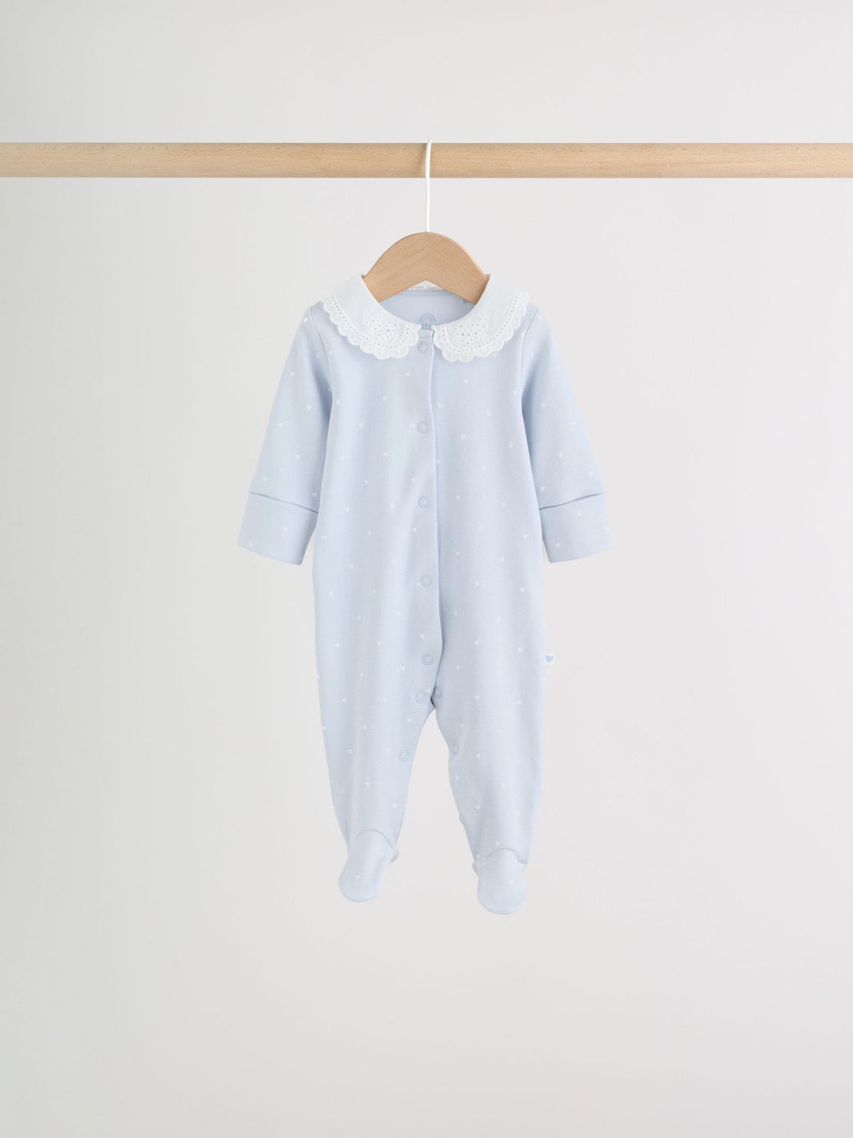 Blue Sleepsuits 3 Pack (0mths-2yrs)