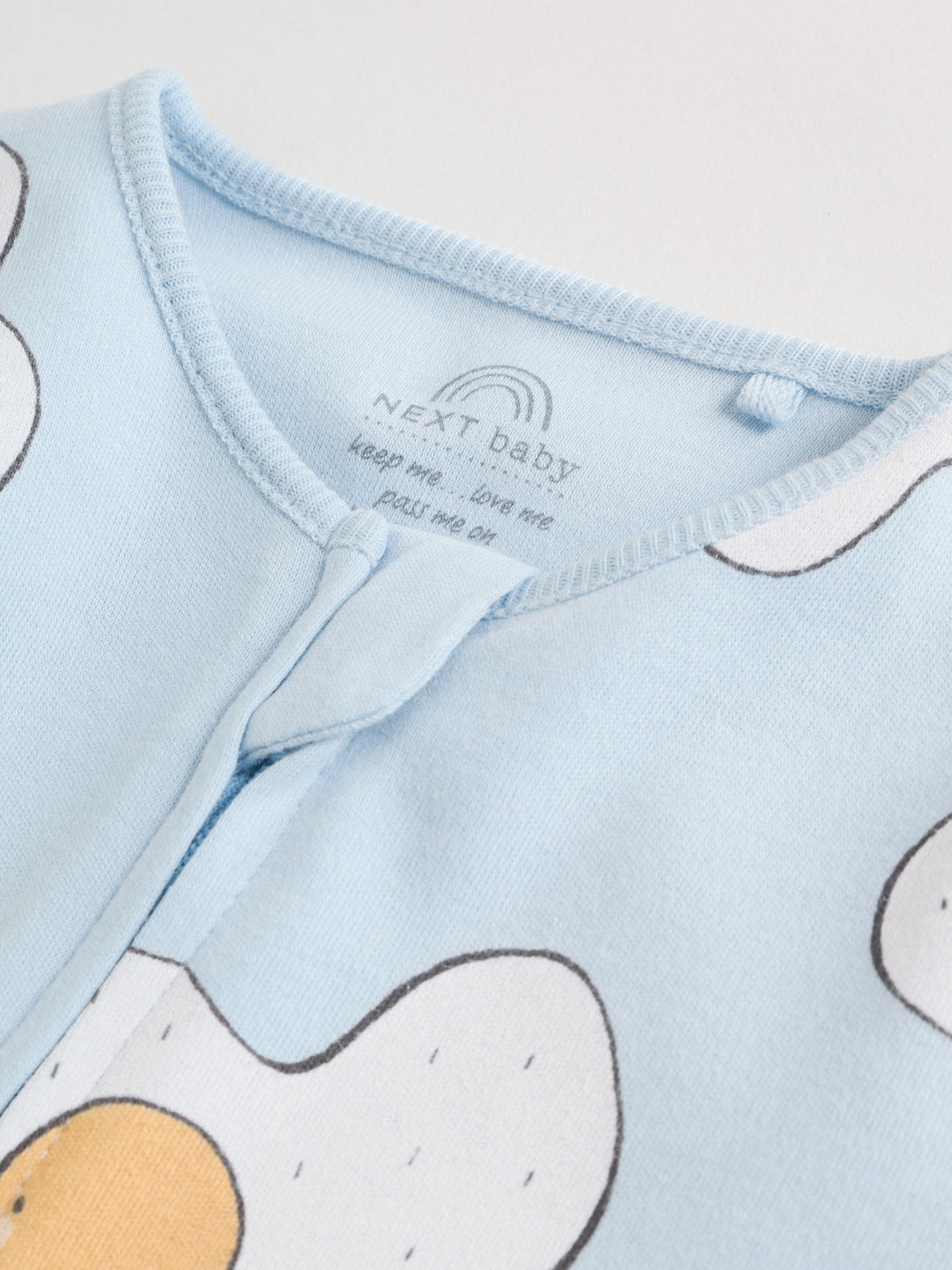 Neutral Brunch Two Way Zip Baby Sleepsuits 4 Pack (0mths-2yrs)