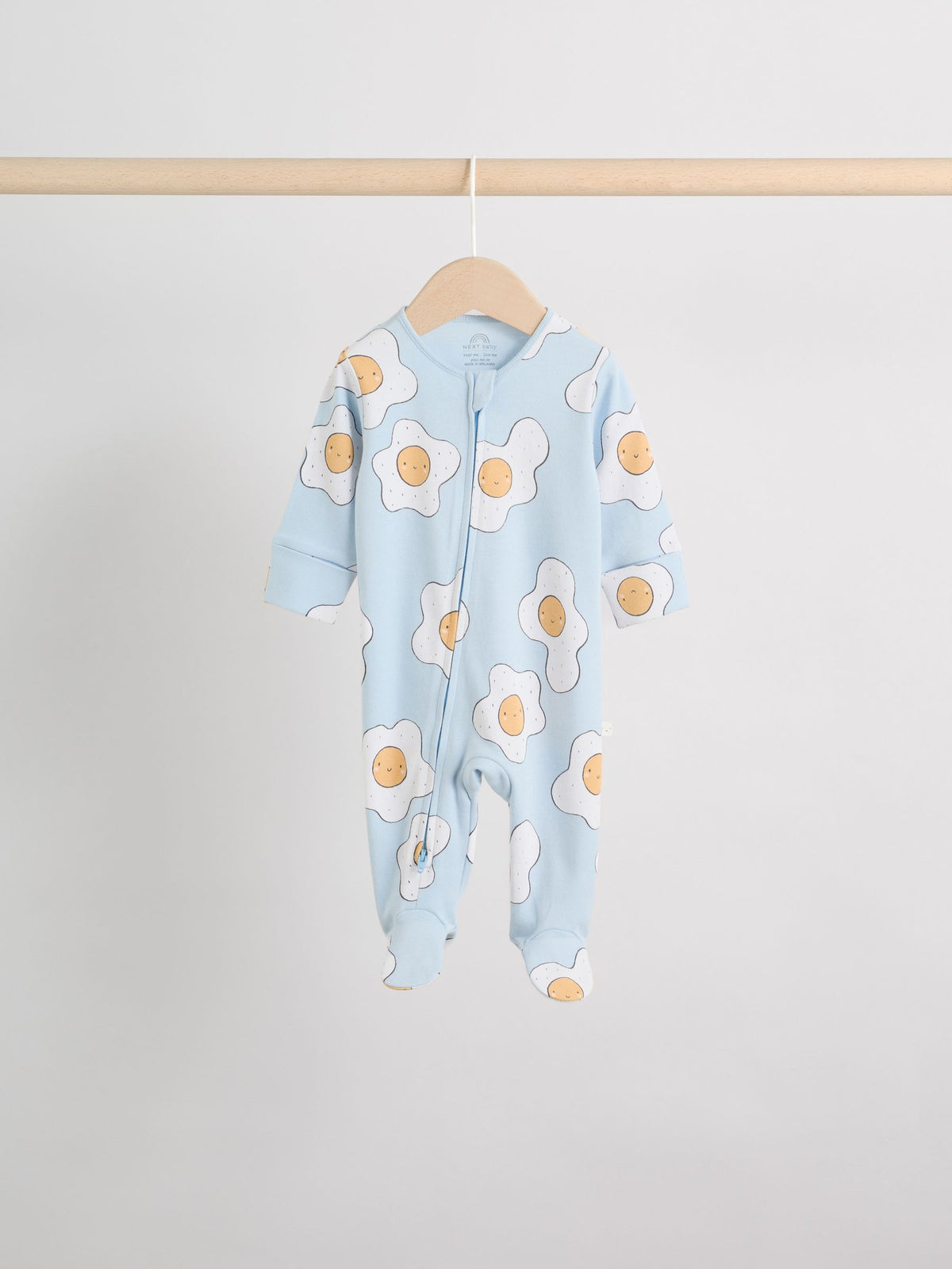Neutral Brunch Two Way Zip Baby Sleepsuits 4 Pack (0mths-2yrs)