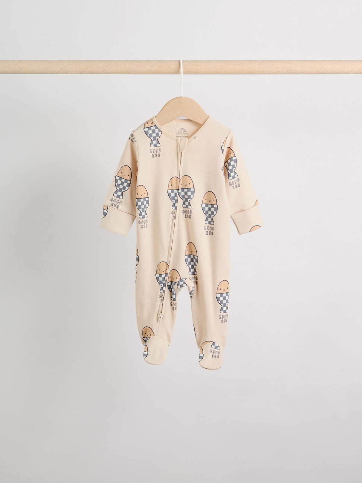 Neutral Brunch Two Way Zip Baby Sleepsuits 4 Pack (0mths-2yrs)