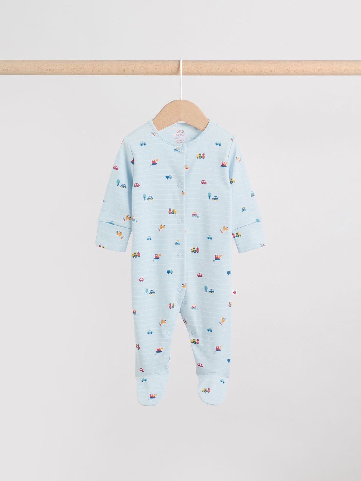 Multi Farm Baby Sleepsuits 3 Pack (0-2yrs)