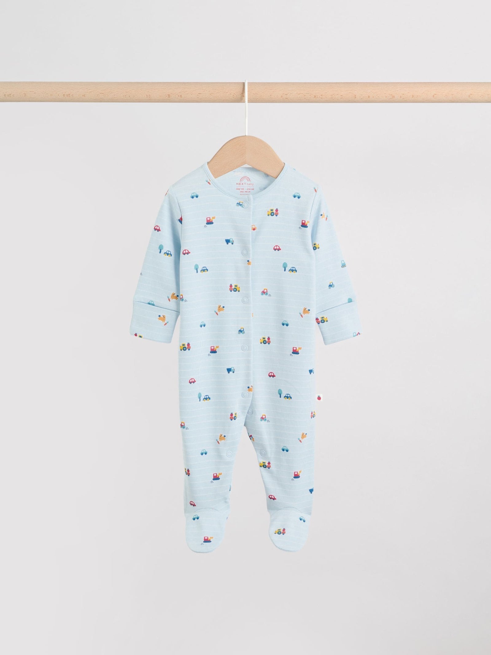 Multi Farm Baby Sleepsuits 3 Pack (0-2yrs)